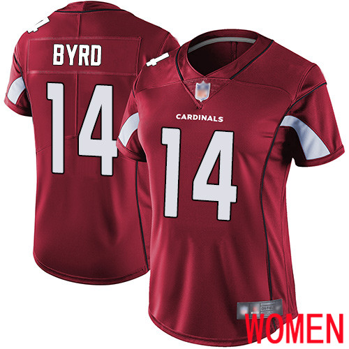 Arizona Cardinals Limited Red Women Damiere Byrd Home Jersey NFL Football 14 Vapor Untouchable